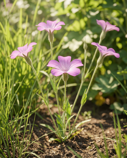 Corncockle Milas Seeds Organic Agrostemma Githago Annual Flower