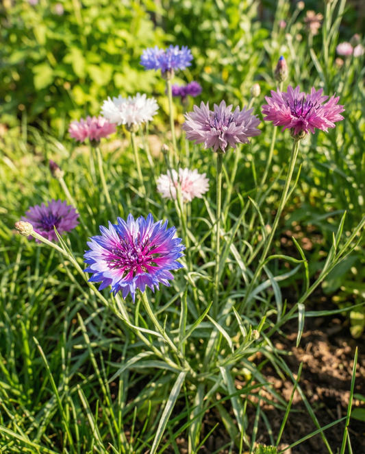 Cornflower Mixed Seeds Organic Centaurea Cyanus Annual