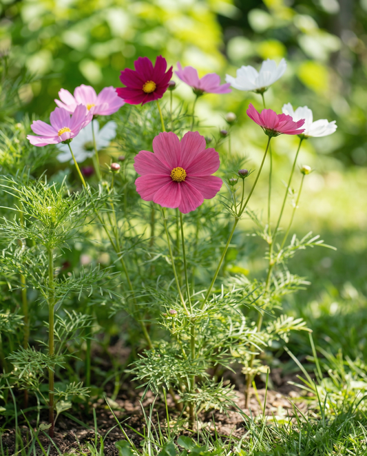 Cosmos Sensation Seeds Organic Cosmos Bipinnatus Annual Flowers