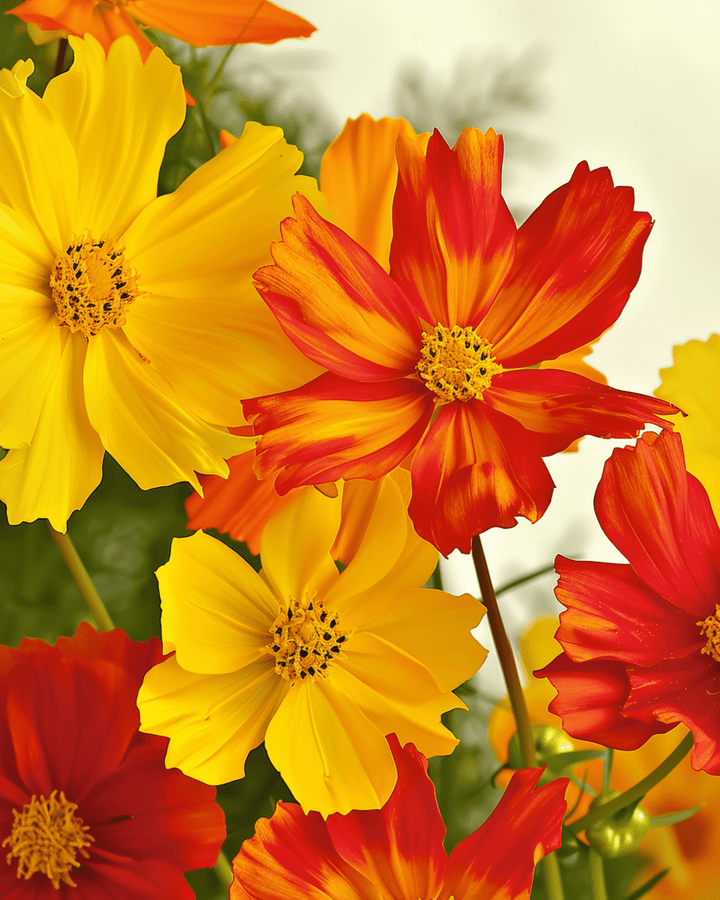 Cosmos Bright Lights Seeds Organic Cosmos Sulphureus Annual Mix
