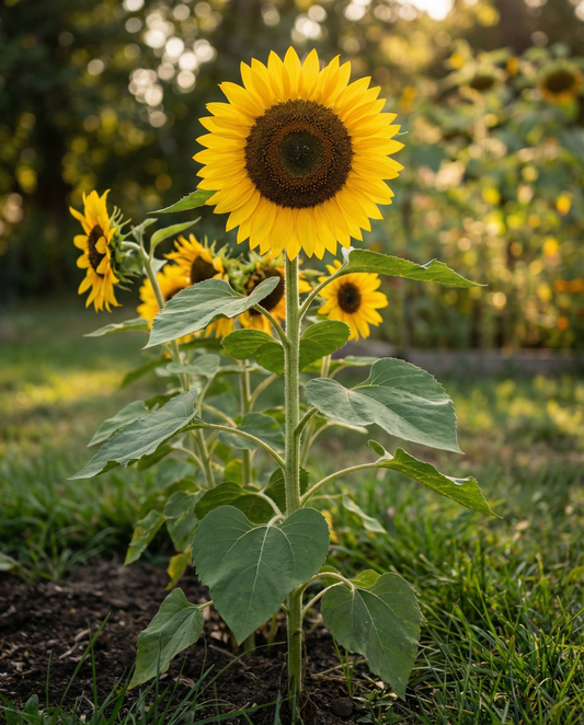 Sunflower Single Giant Seeds Organic Helianthus Annuus Annual