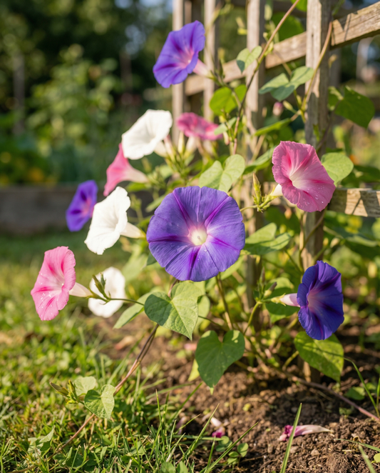 Ipomoea Purpurea Seeds Organic Annual Mixed Flowers Pack