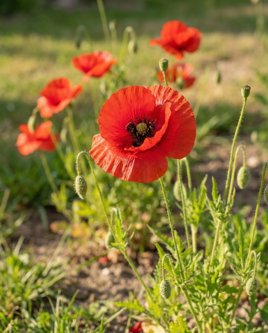 Poppy Seeds Organic Papaver Rhoeas Annual Flower