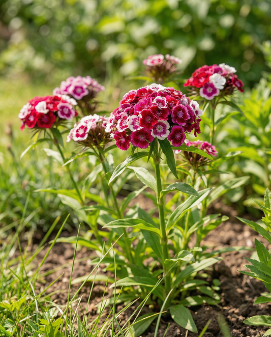 Sweet William Seeds Organic Dianthus Barbatus Biennial Mix