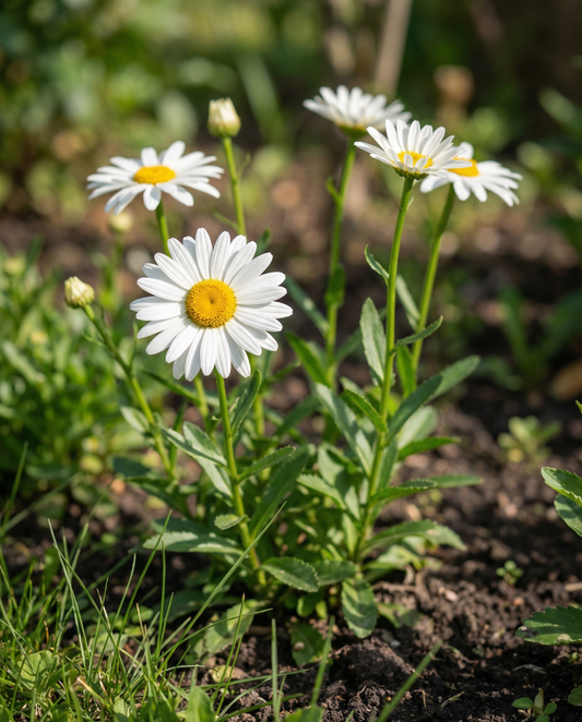 Shasta Daisy Seeds Organic Chrysanthemum Leucanthemum May Queen Perennial