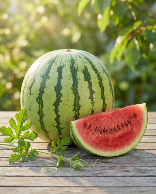 Watermelon Crimson Sweet Seeds Organic Citrullus Lanatus Annual Vegetable