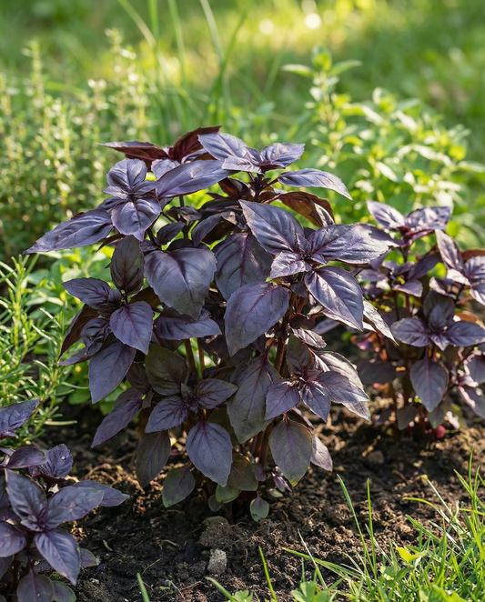 Basil Red Rubin Seeds Ocimum Basilicum Organic Annual Herb