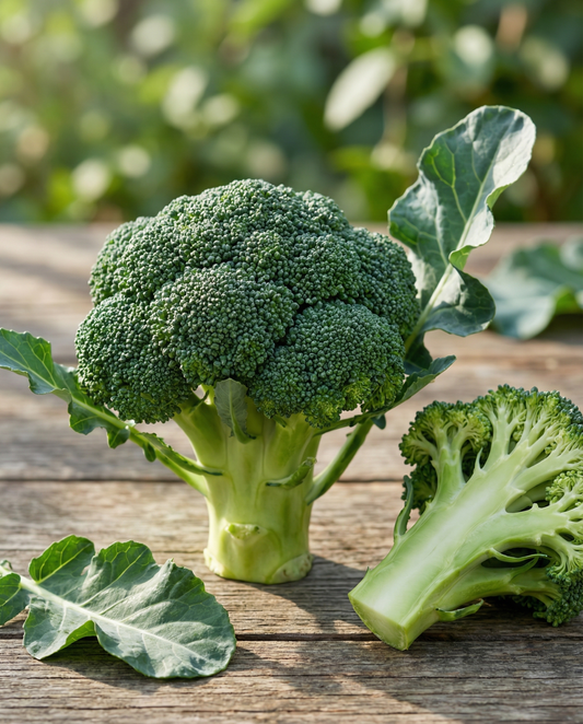 Broccoli Calabrese Natalino Seeds Organic Brassica Oleracea Annual Vegetable