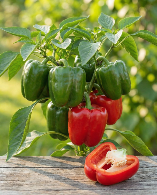 Sweet Pepper California Wonder Seeds Organic Capsicum Annuum Annual
