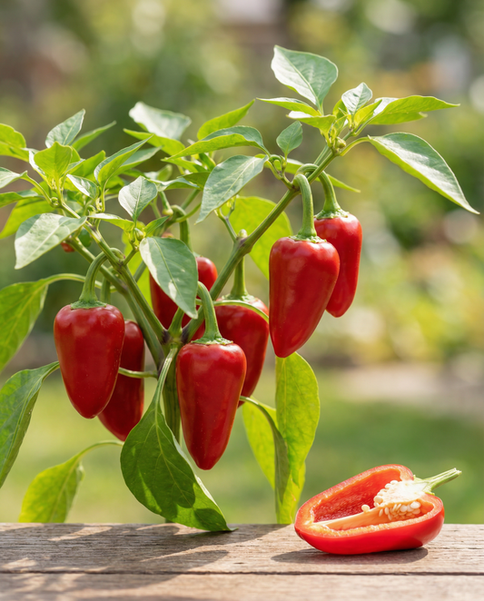 Sweet Pepper Piquillo Seeds Organic Capsicum Annuum Annual