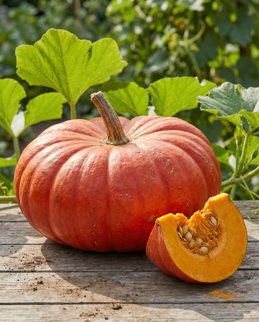 Pumpkin Rouge Vif D'etampes Seeds Organic Cucurbita Maxima Annual
