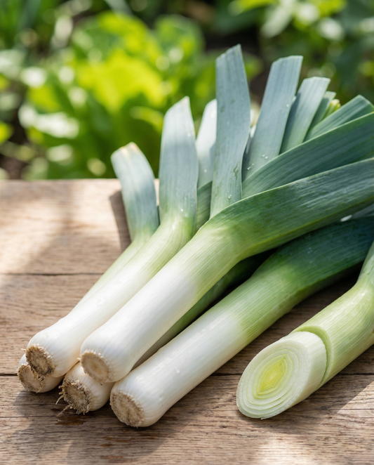 Leek De Carentan 2 Seeds Organic Allium Porrum Annual