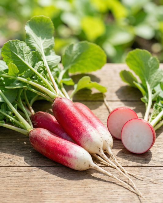 Radish French Breakfast Seeds Organic Raphanus Sativus Annual