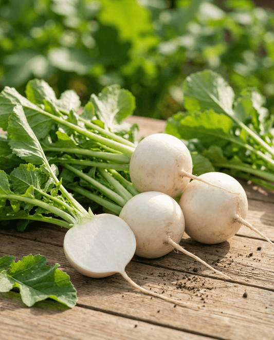 Garden Turnip Seeds Organic Brassica Rapa Platte Witte Mei Annual