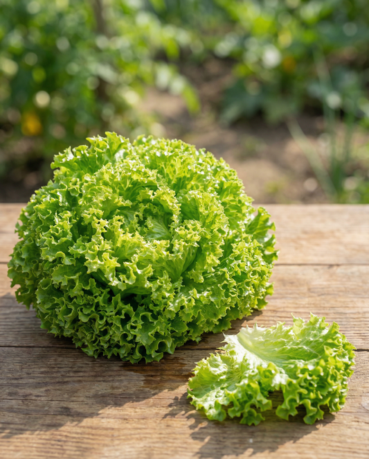 Lettuce Bionda A Foglia Riccia Seeds Organic Lactuca Sativa Annual