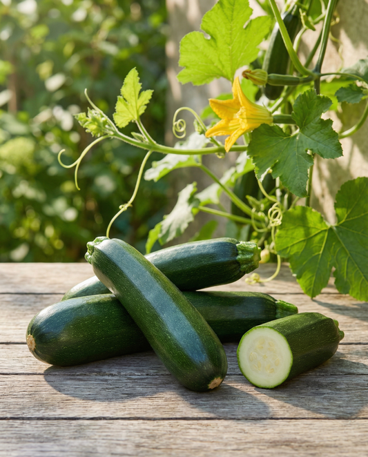 Climbing Courgette Seeds Organic Ola Escaladora Cucurbita Pepo Annual
