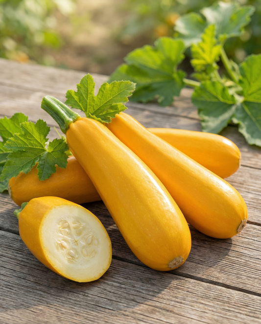 Summer Squash Seeds Organic Cucurbita Pepo Annual Yellowfin F1