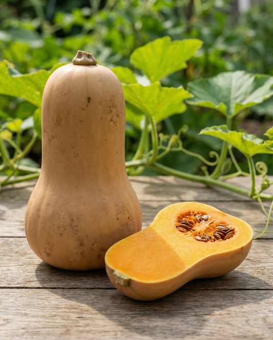 Waltham Butternut Squash Seeds Organic Cucurbita Moschata Annual