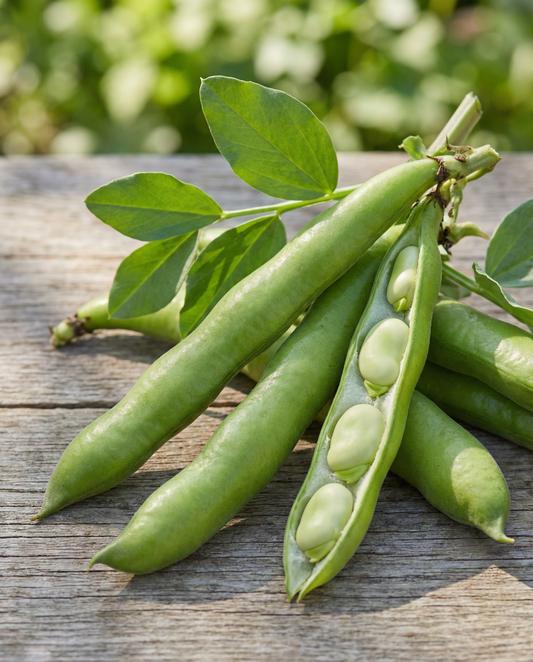 Broad Bean Seeds Organic Vicia Faba Annual Witkiem