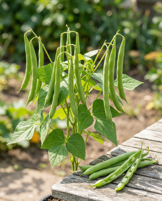 Bush Bean Maxi Seeds Organic Phaseolus Vulgaris Annual Vegetable Variety