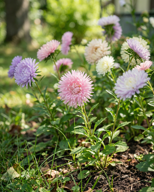 Aster Unicum Seeds Callistephus Chinensis Annual Mixed Colors