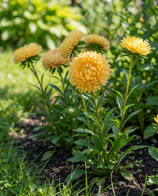 Aster Princess Yellow Seeds Callistephus Chinensis Annual