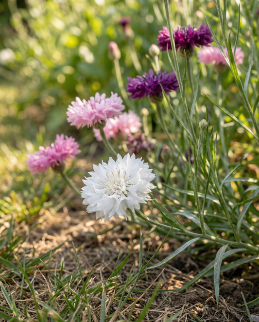 Cornflower Seeds Centaurea Cyanus Annual Double Flowering Mix