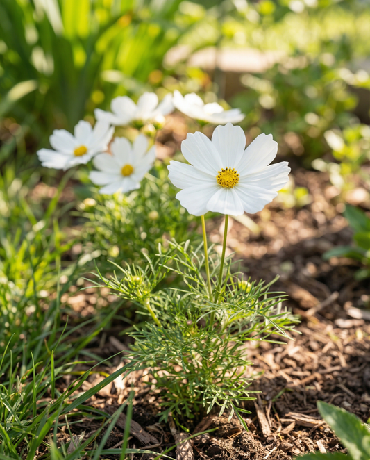 Cosmos Hummingbird White Seeds Cosmos Bipinnatus Annual Flower