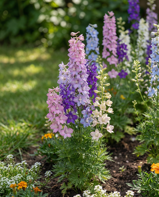 Larkspur Seeds Delphinium Ajacis Annual Mixed Dwarf Variety