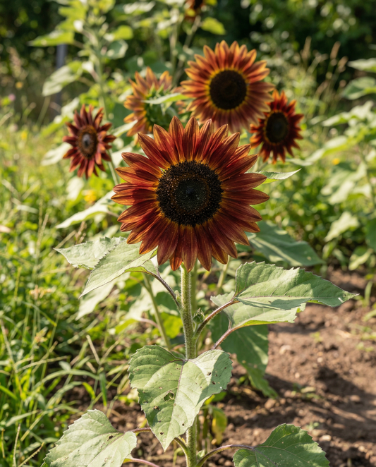 Sunflower Evening Sun Seeds Helianthus Annuus Annual
