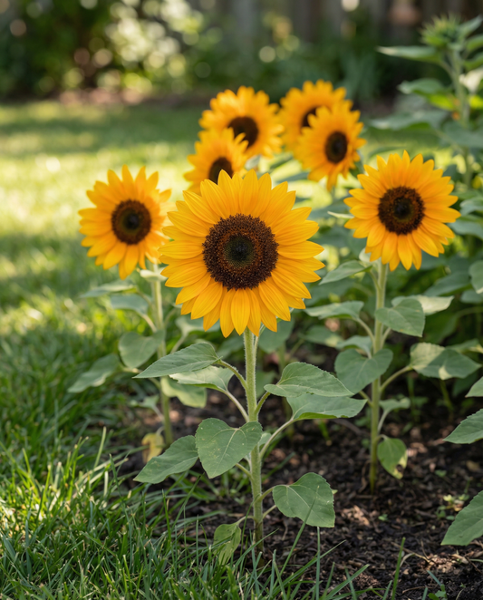 Sunflower Sunrich Orange F1 Seeds Helianthus Annuus Annual Pollenfree