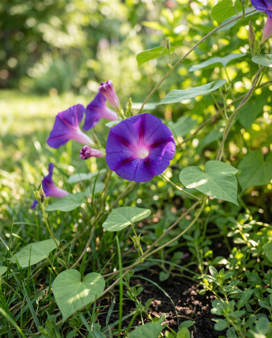 Ipomoea Purpurea Seeds Grandpa Ott Annual Climber Purple Flowers