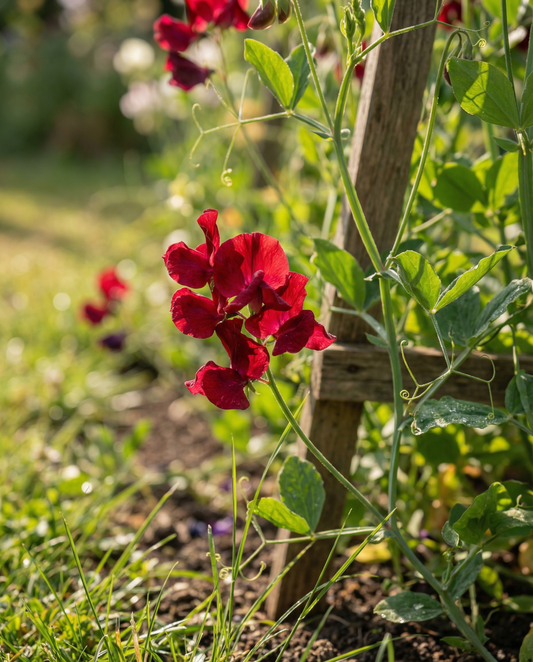 Sweet Pea Seeds Lathyrus Odoratus Royal Family Red Annual Climber