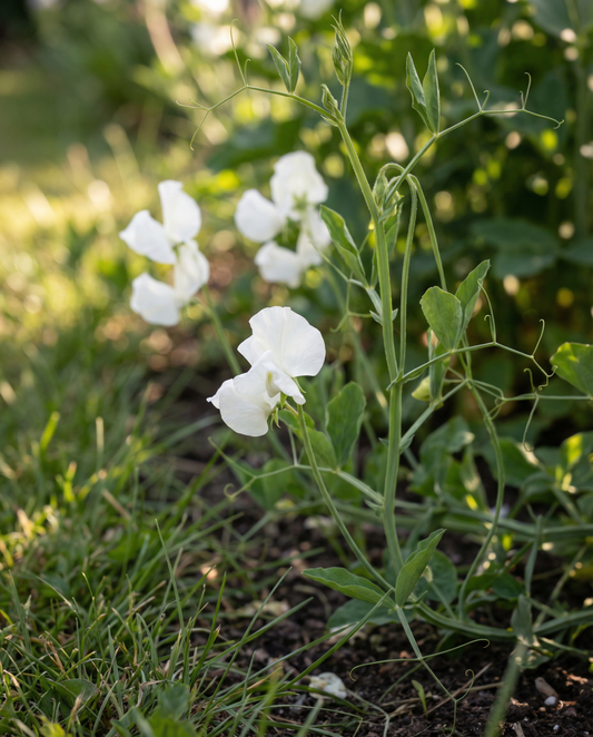 Sweet Pea Seeds Royal Family White Lathyrus Odoratus Annual