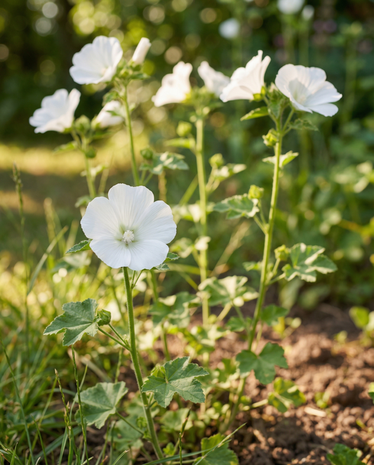 Malope White Queen Seeds Malope Trifida Annual Flower