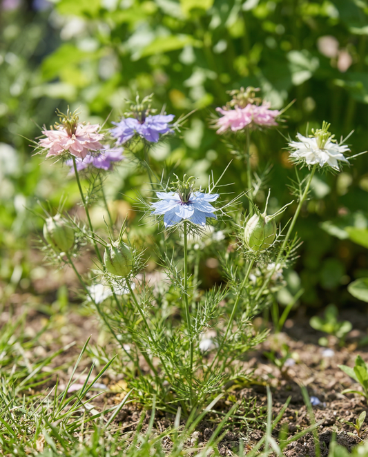 Love In The Mist Seeds Nigella Damascena Persian Jewels Annual Mix