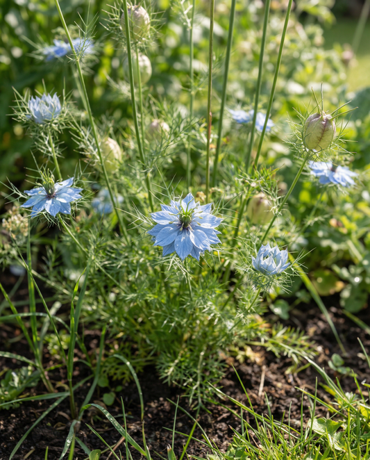 Love In The Mist Seeds Miss Jekyll Blue Nigella Damascena Annual Flower
