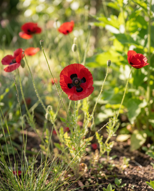Poppy Lady Bird Seeds Papaver Commutatum Annual Flower