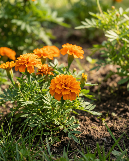French Marigold Seeds Tagetes Patula Petite Orange Annual