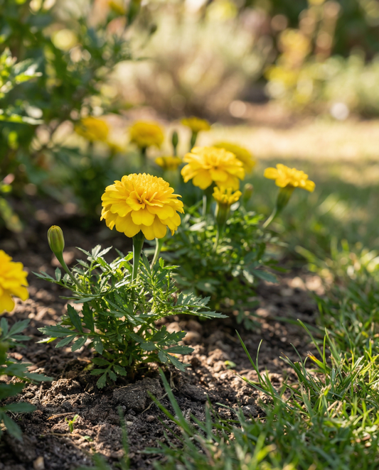 French Marigold Seeds Petite Yellow Annual Tagetes Patula