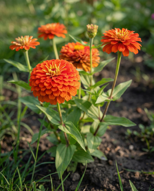 Zinnia Scarlet Flame Seeds Zinnia Elegans Annual Flower