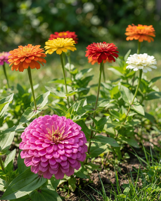 Zinnia Giants Of California Seeds Zinnia Elegans Annual Mixed