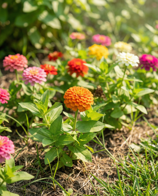 Zinnia Lilliput Mixed Seeds Zinnia Elegans Annual