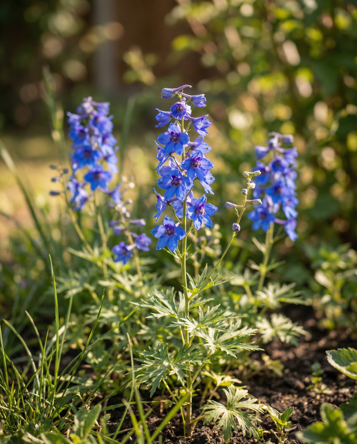 Delphinium Seeds Larkspur Delphinium Belladonna Biennial Dasante Blue