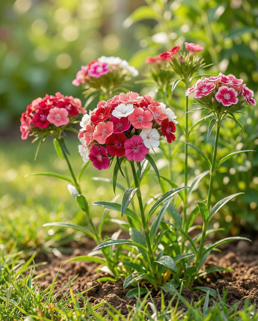 Sweet William Seeds Dianthus Barbatus Biennial Mixed Single Flowered