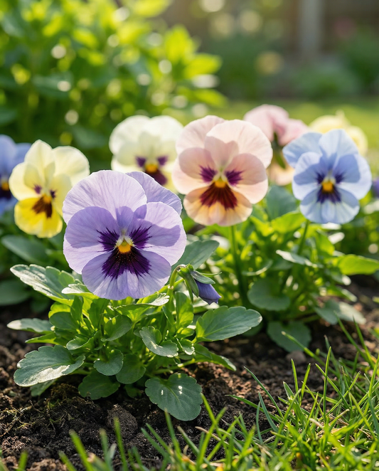Pansy Seeds Trimardeau Mix Viola Wittrockiana Biennial Flower