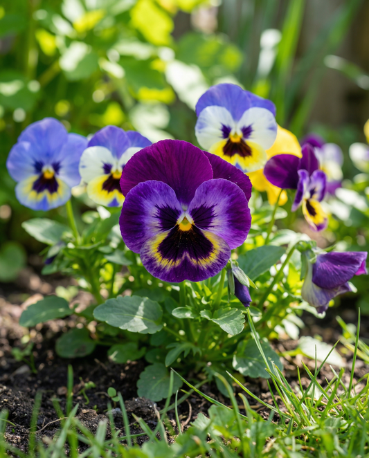 Pansy Seeds Viola Wittrockiana Aalsmeer Giants Mixed Biennial Flower