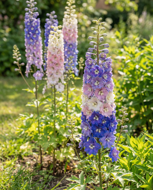 Larkspur Seeds Delphinium Cultorum Giant Pacific Mixed Perennial