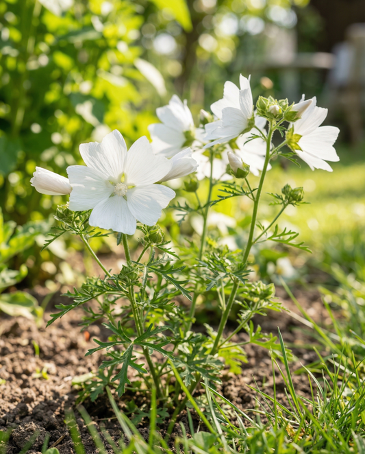 Musk Mallow Seeds Malva Moschata Perennial Alba White Flowers