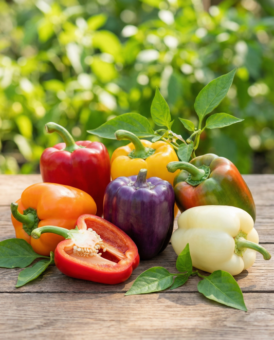 Sweet Pepper Seeds Capsicum Annuum 5 Color Mixture Annual Vegetable